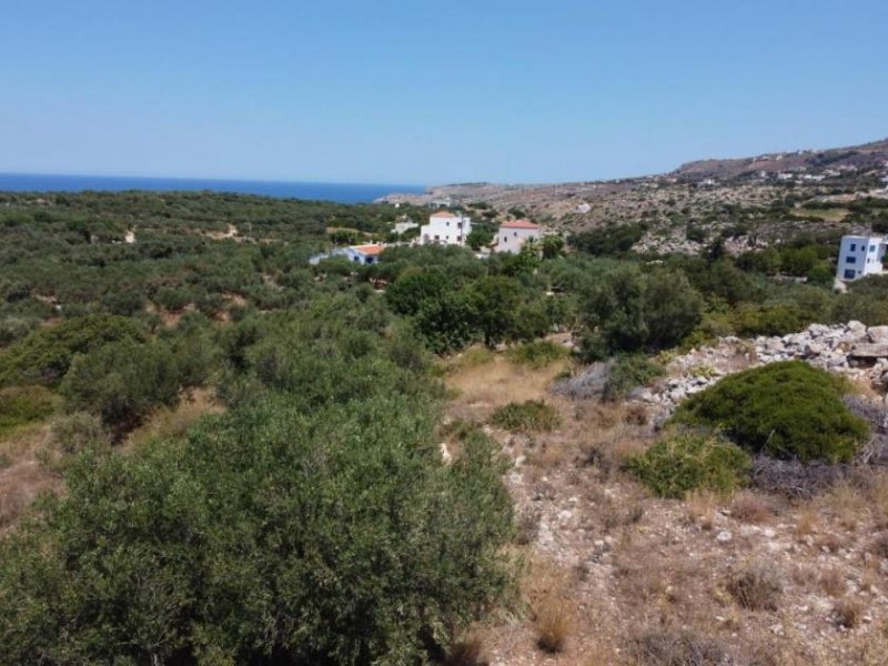 Plaka bei Chania Kreta, Plaka Chania: Erstklassiges Grundstück mit Panoramablick zu verkaufen Grundstück kaufen